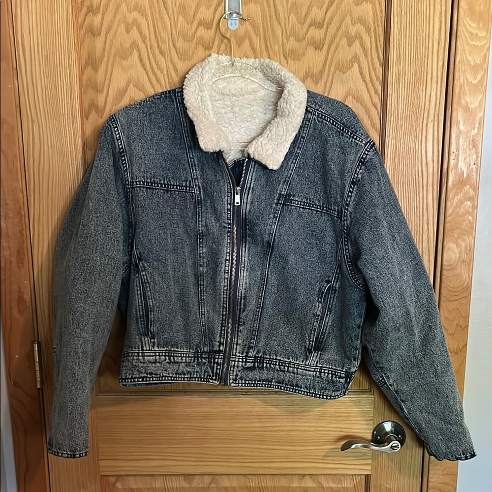 Denim Jacket with Sherpa